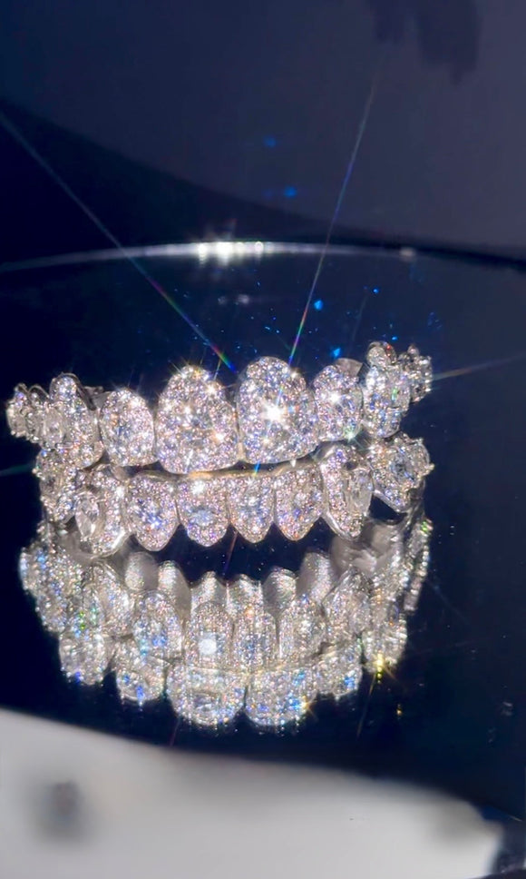 .925 & Moissanite Honeymoon Setting Teeth