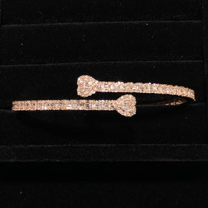 Diamond Heart Bangle